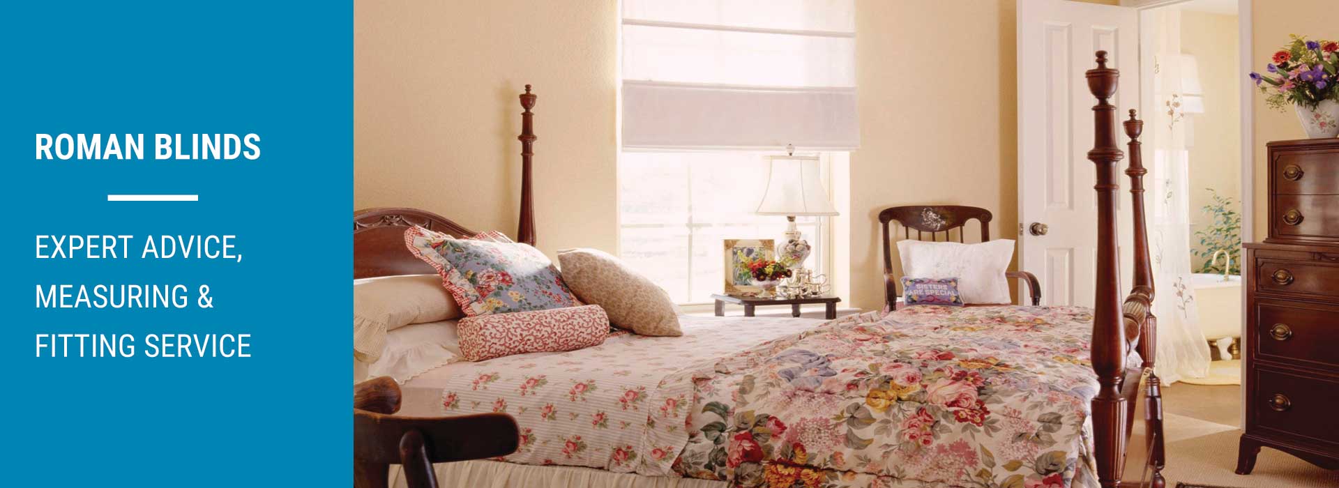 Roman Blinds — expert advice, measuring and fitting service